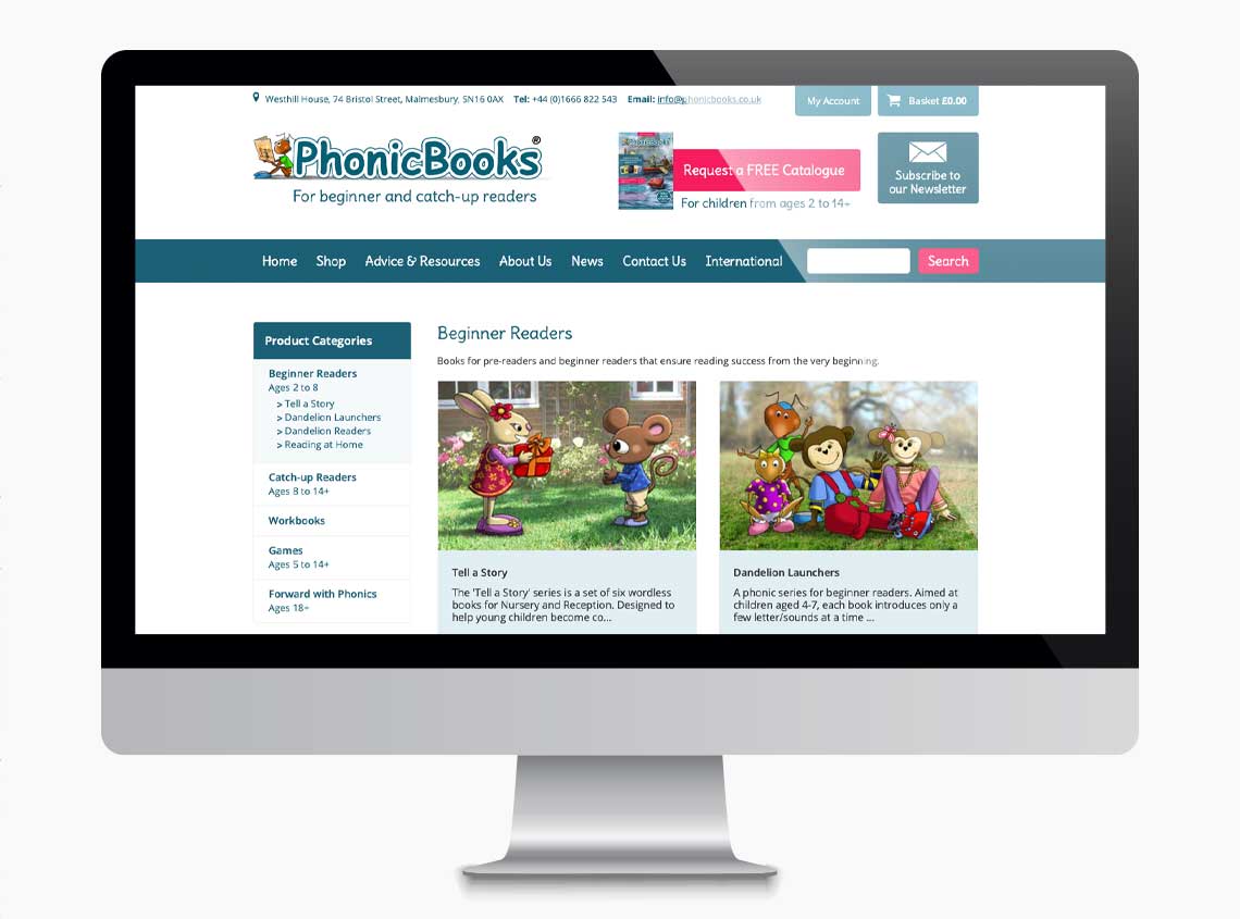 Our work phonic books ecommerce website