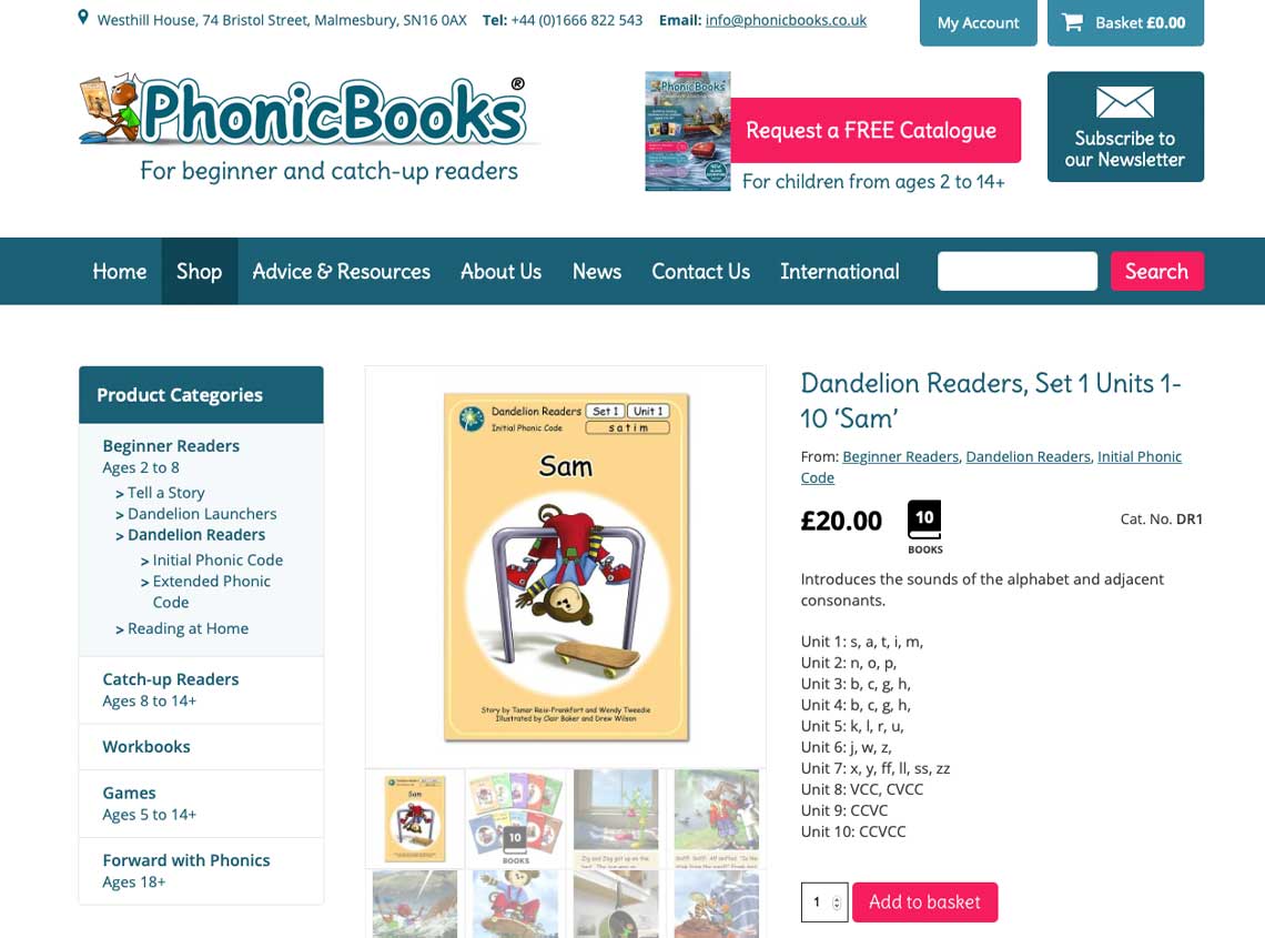 Our work phonic books ecommerce website